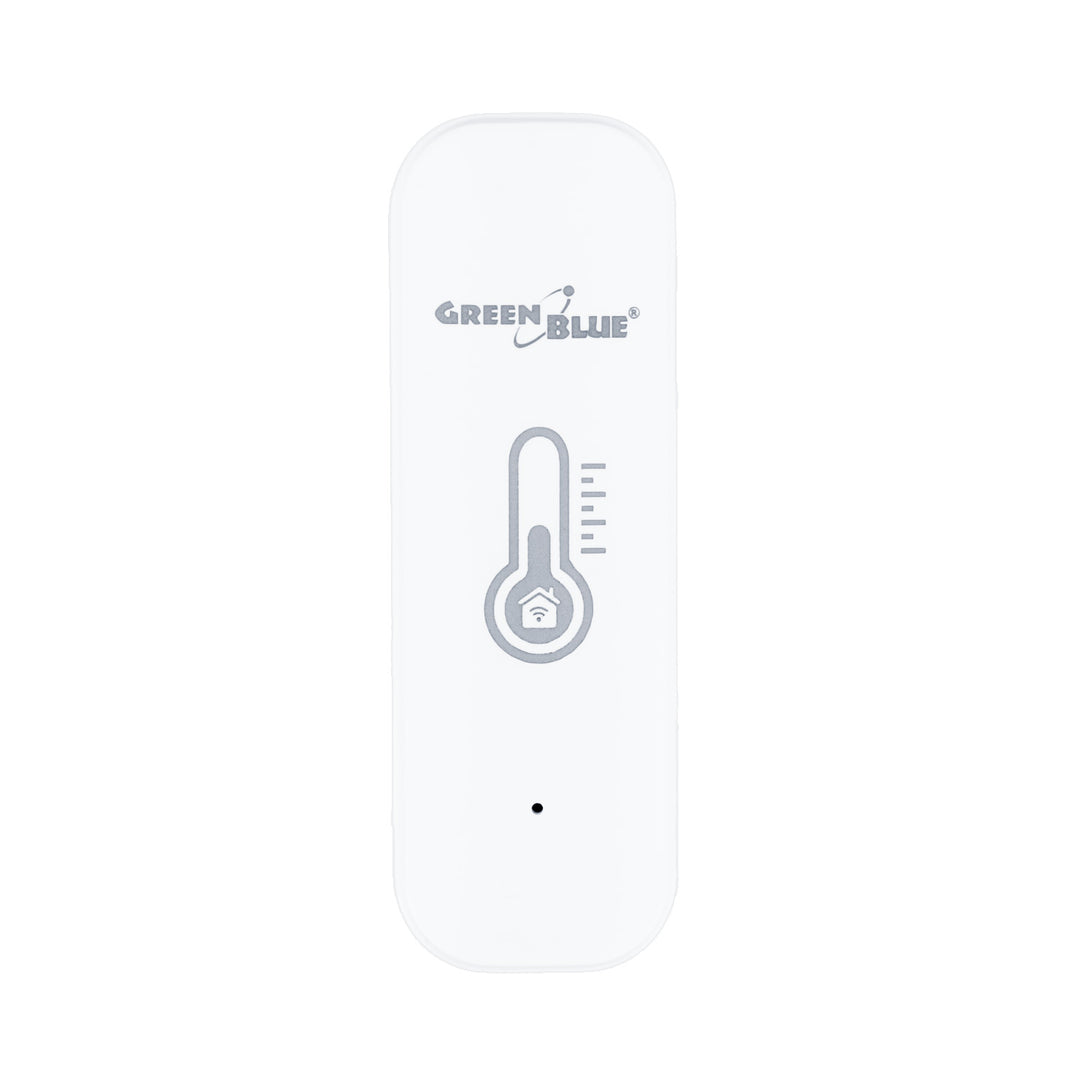 Sensor de temperatura y humedad WiFi GreenBlue, compatible con Android/iOS/Alexa/Google Home, 3,0 V CC, LR03 x 2, GB737