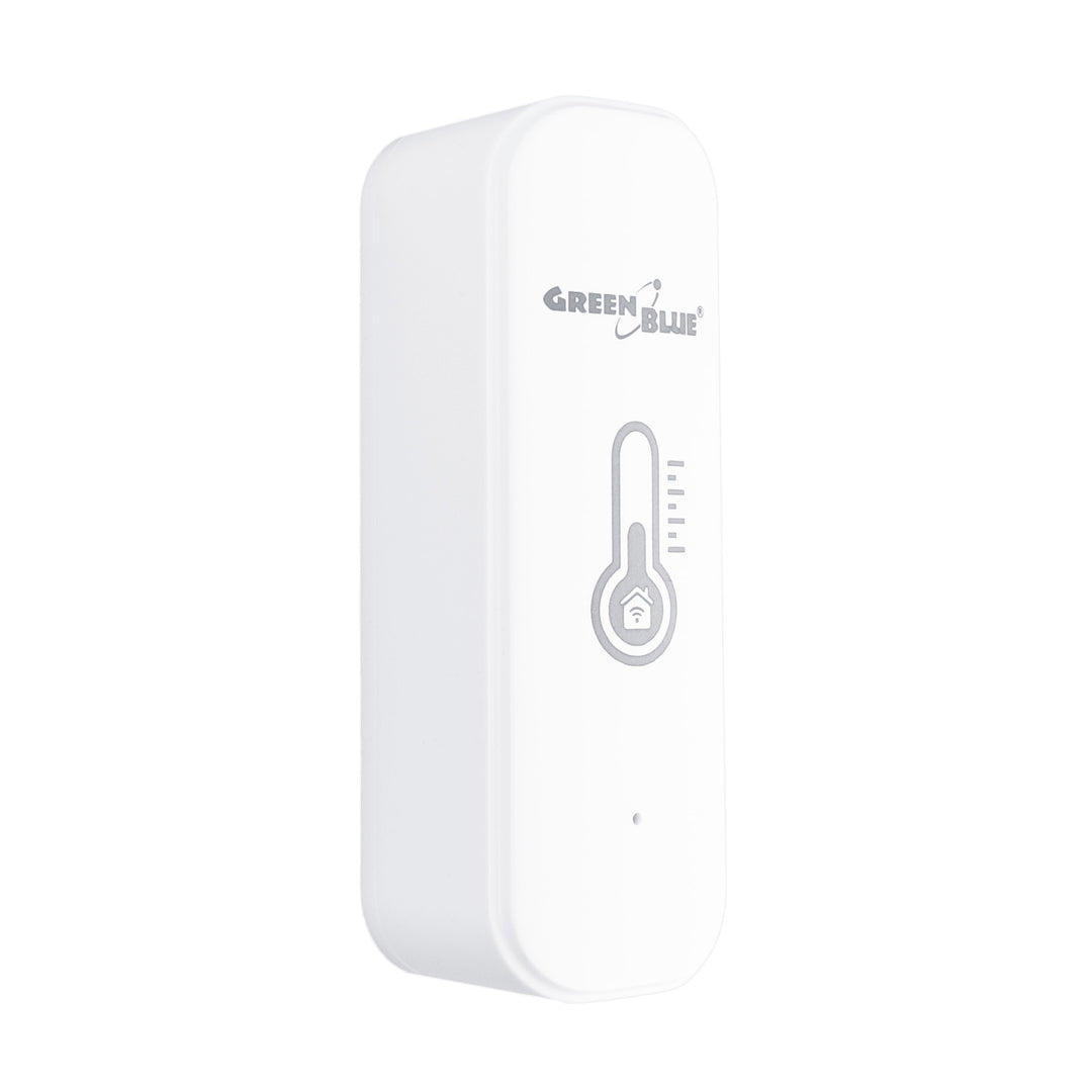 Sensor de temperatura y humedad WiFi GreenBlue, compatible con Android/iOS/Alexa/Google Home, 3,0 V CC, LR03 x 2, GB737
