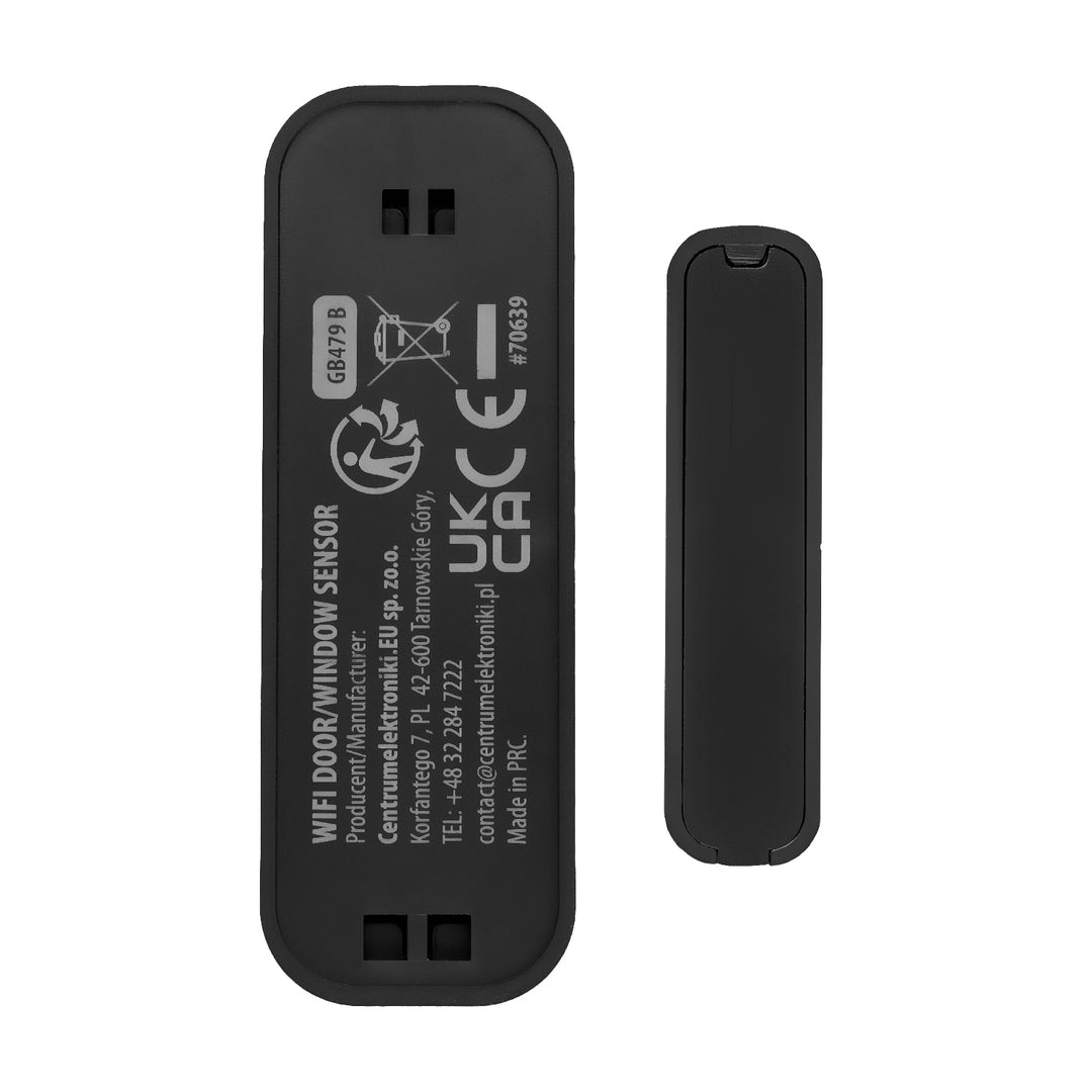 Contactor inalámbrico / sensor de apertura WiFi GreenBlue, Android/iOS, para puertas / ventanas, 3,0 V CC, LR03x2, GB479 B