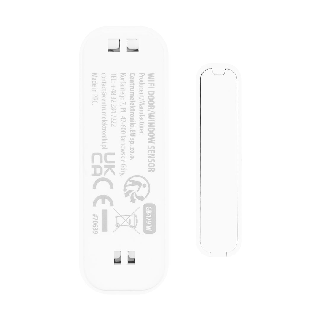 Contactor inalámbrico / sensor de apertura WiFi GreenBlue, Android/iOS, para puertas / ventanas, 3,0 V CC, LR03x2, GB479 W