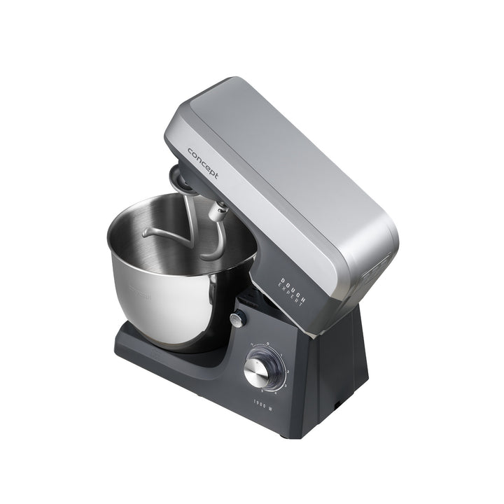 Bátidora planetaria Concept Dough Expert, potencia de 1900 W, gancho doble, función de calentamiento del bol, 6 velocidades diferentes, RM6010