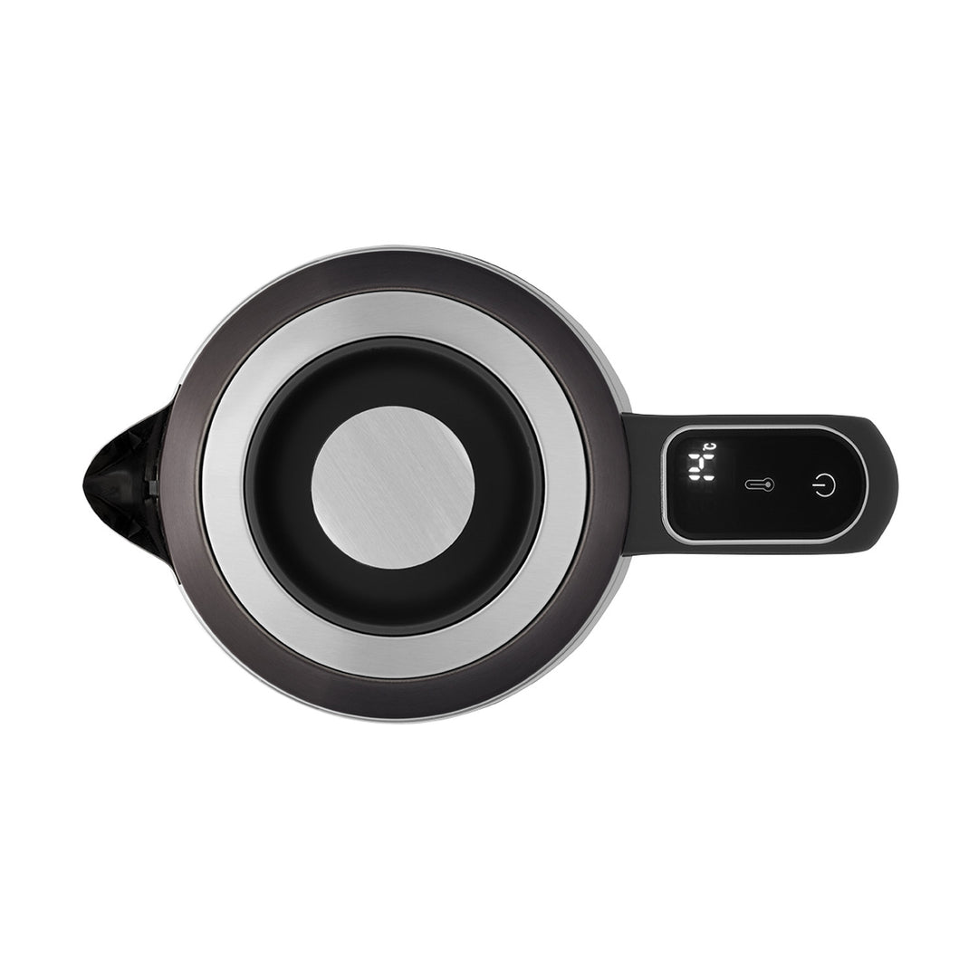 Hervidor eléctrico de vidrio Concept, capacidad 1,7 l, potencia 1850-2200 W, color negro, conector Strix, regulación de temperatura, control digital, RK4195