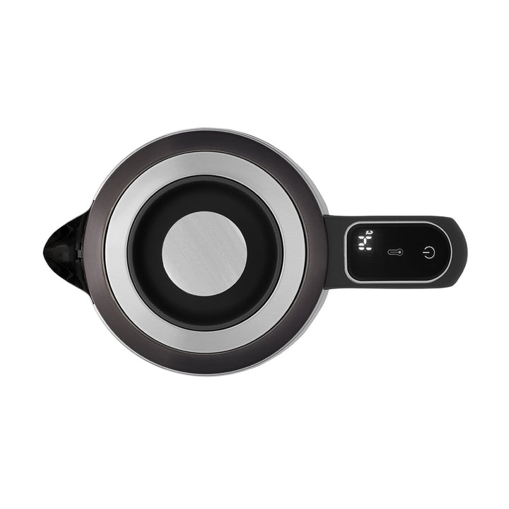 Hervidor eléctrico de vidrio Concept, capacidad 1,7 l, potencia 1850-2200 W, color negro, conector Strix, regulación de temperatura, control digital, RK4195