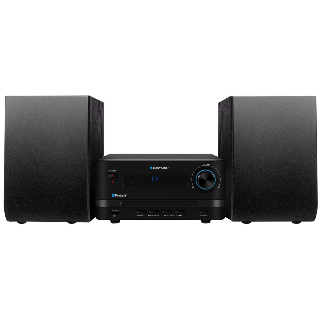 Microtorre Blaupunkt, potencia 45 W, radio FM, entrada AUX y conector USB, Bluetooth, MS14BT
