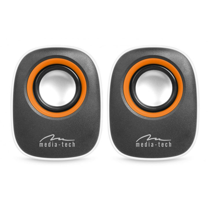 Altavoces para ordenador 2.0 con alimentación USB, Media-Tech, MT3137