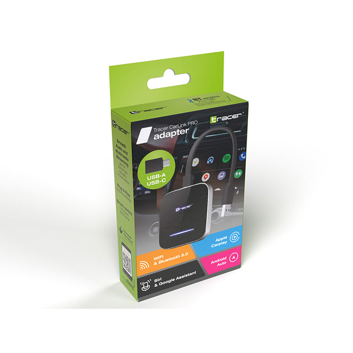 Adaptador inalámbrico CarPlay y Android Auto Tracer, WiFi, Bluetooth 5.0, CarLink PRO