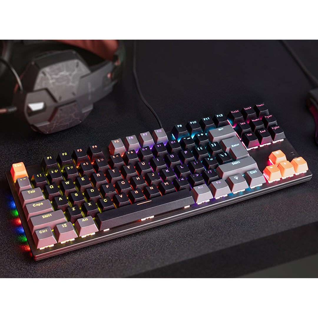 Teclado mecánico Tracer, retroiluminación multicolor, GAMEZONE Blade 87