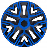 Tapacubos universales 16'' NRM The Best Bicolor azul-negro 4 unidades