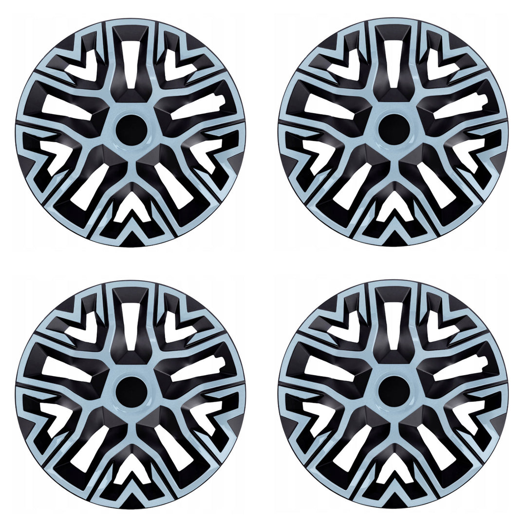 Tapacubos universales 14'' NRM The Best Bicolor azul/negro 4 unidades