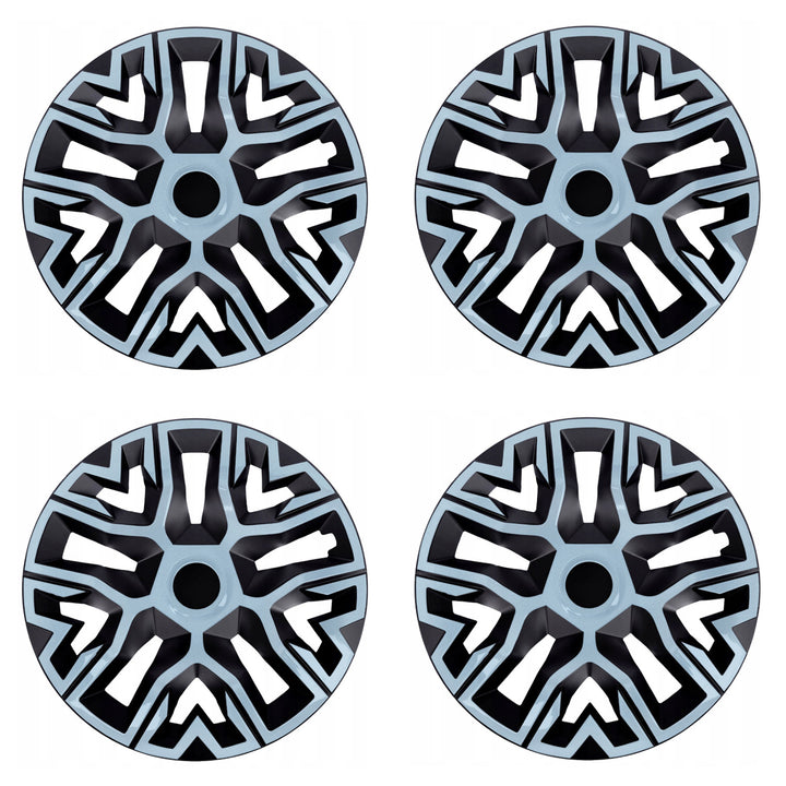 Tapacubos universales 14'' NRM The Best Bicolor azul/negro 4 unidades