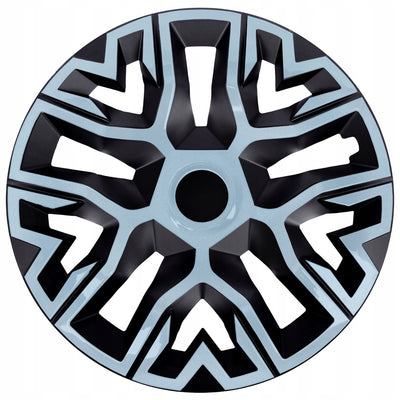 Tapacubos universales 14'' NRM The Best Bicolor azul/negro 4 unidades