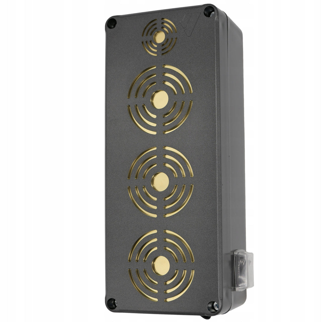 Ahuyentador de roedores, martas, ratones y ratas Viano, cuatro emisores de ultrasonidos, batería de 4 Ah Li-ion, King