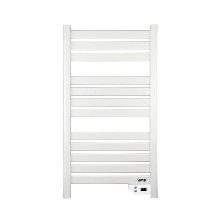 Radiador eléctrico de baño Cronos, potencia 500 W, calienta habitaciones de hasta 6 m², pantalla LCD, función AUTO, TIMER y detección de ventana abierta, TW-500