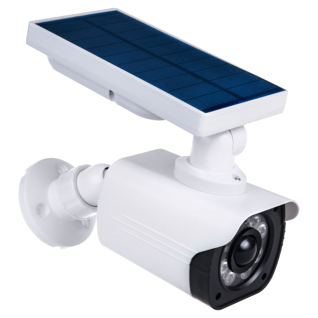 Cámara solar falsa, LED parpadeante, sensor de movimiento, iluminación LED, pegatina gratis, SOL1800S, 2 unidades