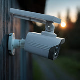 Cámara solar falsa, LED parpadeante, sensor de movimiento, iluminación LED, pegatina gratis, SOL1800S, 4 unidades