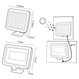 Foco LED solar con sensor de movimiento Maclean, IP44, 5 W, 400 lm, 6000 K, batería de litio de 1300 mAh, 5,5 V CC MCE438, 2 unidades
