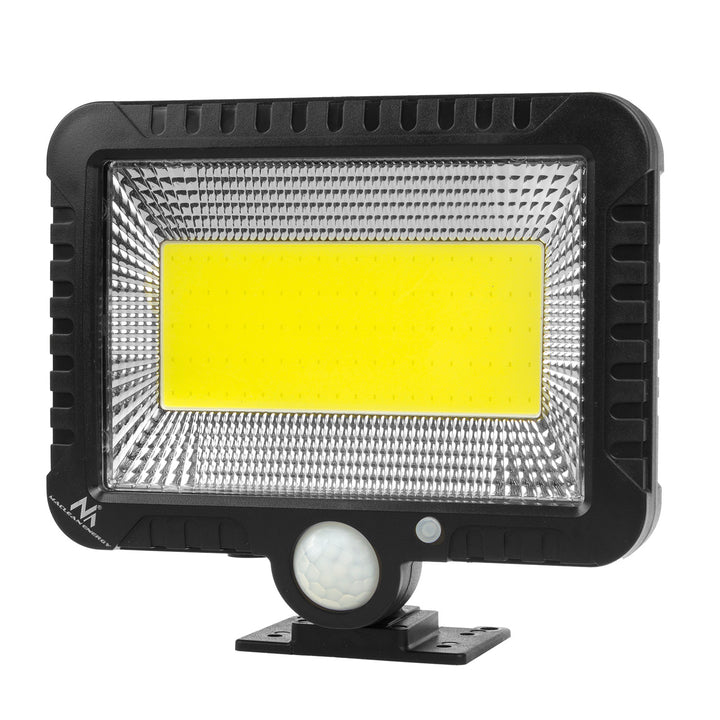 Proyector LED solar con sensor de movimiento Maclean, IP44, 5 W, 400 lm, 6000 K, batería de litio de 1300 mAh, 5,5 V CC MCE438, 4 unidades