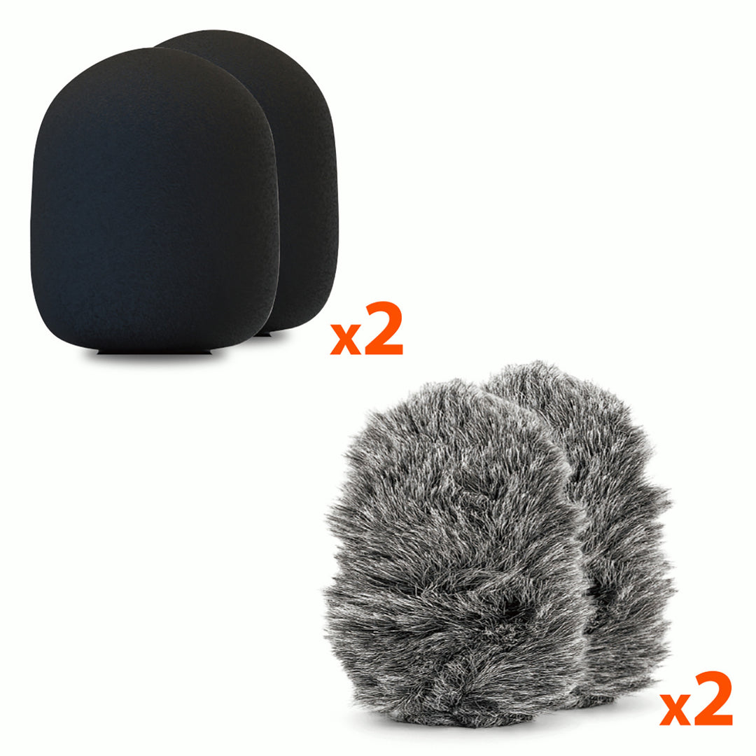 MICRO-MIC DUO: 2 micrófonos inalámbricos de solapa (juego), con clip, iOS y Android (OTG), mini, supersensibles. USB-C y LIGHTNING, Mediatech.