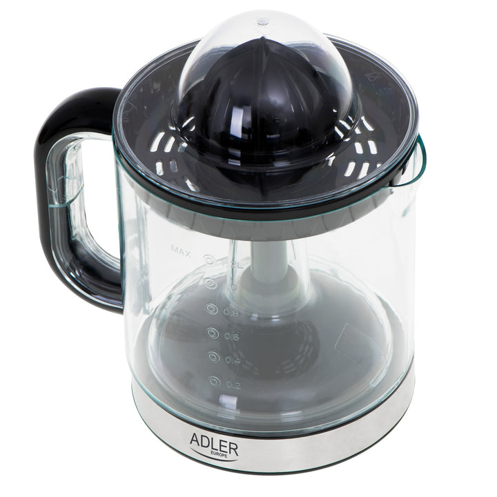 Exprimidor de cítricos Adler, capacidad 1,2 l, potencia máxima 60 W, negro, AD 4012