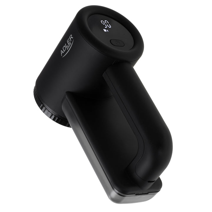 Afeitadora para tejidos Adler, pantalla LCD, 3 velocidades de funcionamiento, negra, AD 9617 black