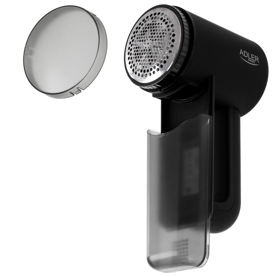 Afeitadora para tejidos Adler, pantalla LCD, 3 velocidades de funcionamiento, negra, AD 9617 black