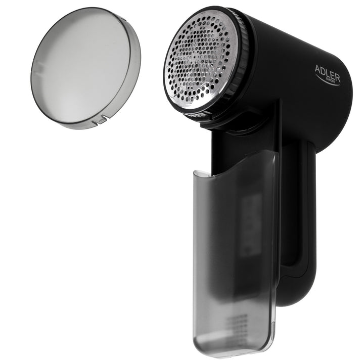 Afeitadora para tejidos Adler, pantalla LCD, 3 velocidades de funcionamiento, negra, AD 9617 black