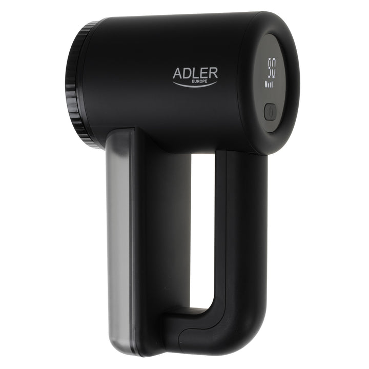 Afeitadora para tejidos Adler, pantalla LCD, 3 velocidades de funcionamiento, negra, AD 9617 black