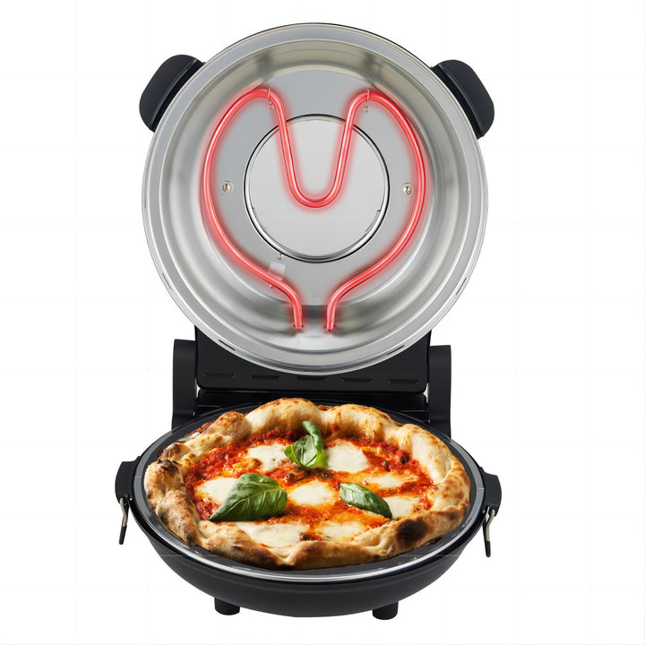 Horno para pizza Adler, regulación de temperatura hasta 400 °C, piedra cerámica, dos resistencias, AD 6314