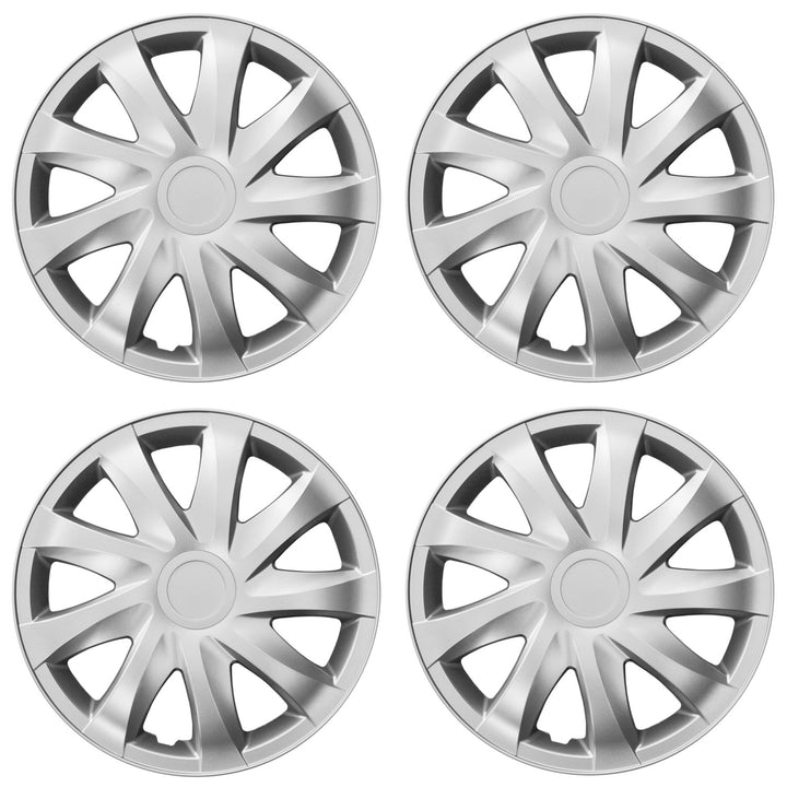 Tapacubos universales 13'' NRM Draco plateados, 4 unidades