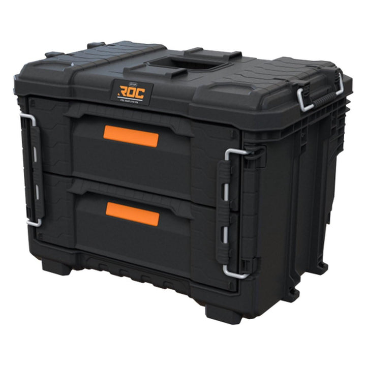 Caja de herramientas XL Keter ROC Pro Gear 2.0, con dos cajones, separadores incluidos, espacio para candado, cierres frontales, 259841