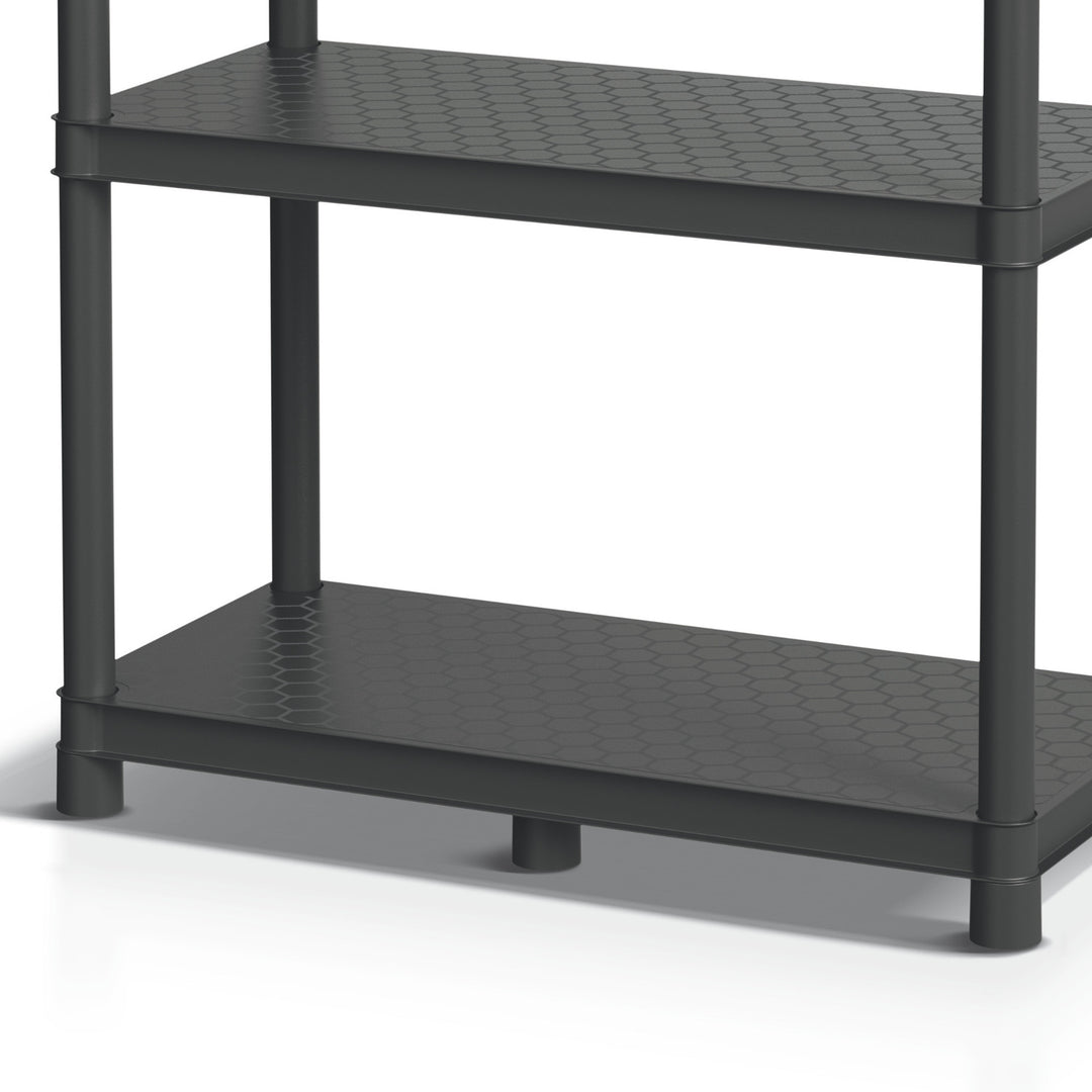 Estantería Stackaro Solid 75 Kistenberg, carga máxima total 220 kg, 5 estantes, montaje en pared, KSS75L5HD-S411