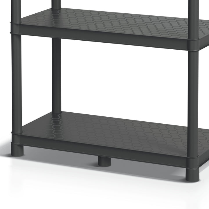 Estantería Stackaro Solid 75 Kistenberg, carga máxima total 220 kg, 5 estantes, montaje en pared, KSS75L5HD-S411