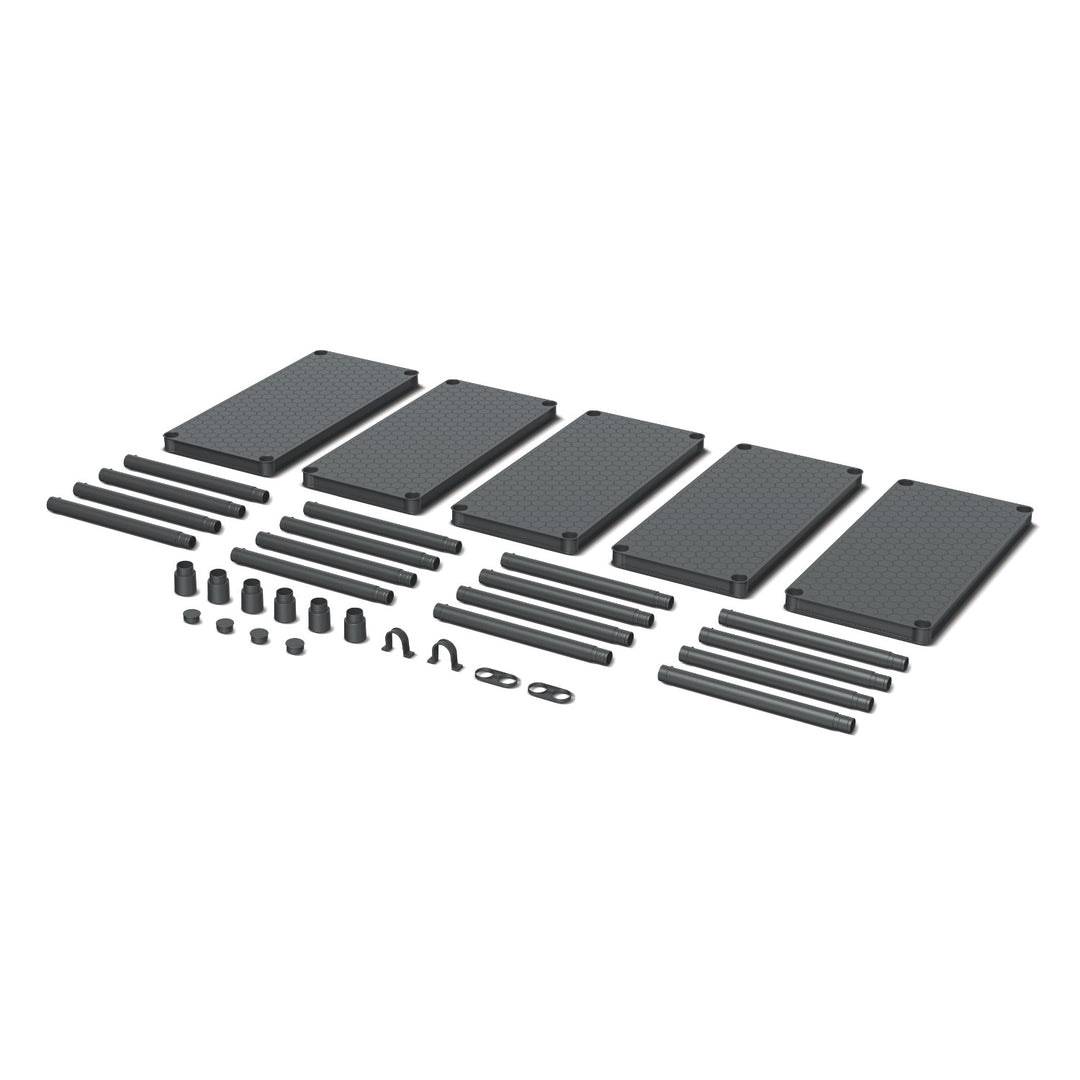 Estantería Stackaro Solid 75 Kistenberg, carga máxima total 220 kg, 5 estantes, montaje en pared, KSS75L5HD-S411