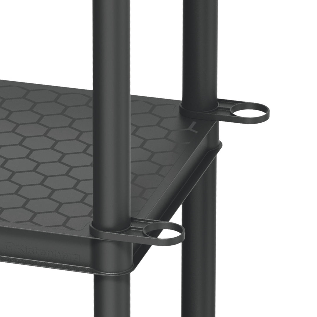 Estantería Stackaro Solid 60 Kistenberg, carga máxima total 185 kg, 4 estantes, montaje en pared, KSS60L4HD-S411