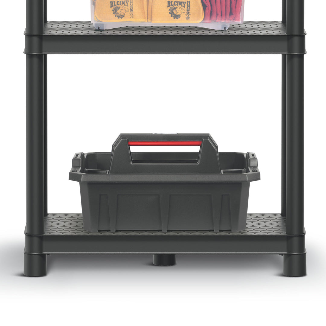 Estantería Stackaro Solid 60 Kistenberg, carga máxima total 185 kg, 4 estantes, montaje en pared, KSS60L4HD-S411