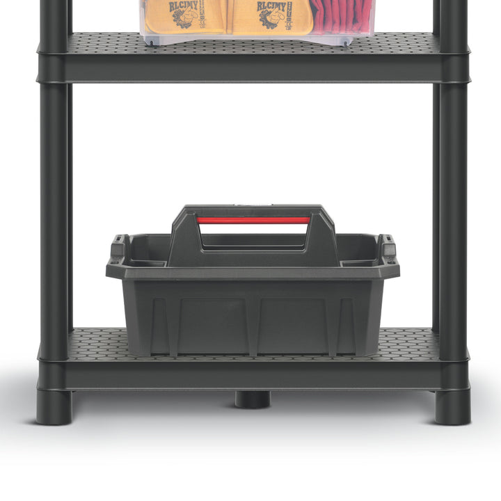 Estantería Stackaro Solid 60 Kistenberg, carga máxima total 185 kg, 4 estantes, montaje en pared, KSS60L4HD-S411