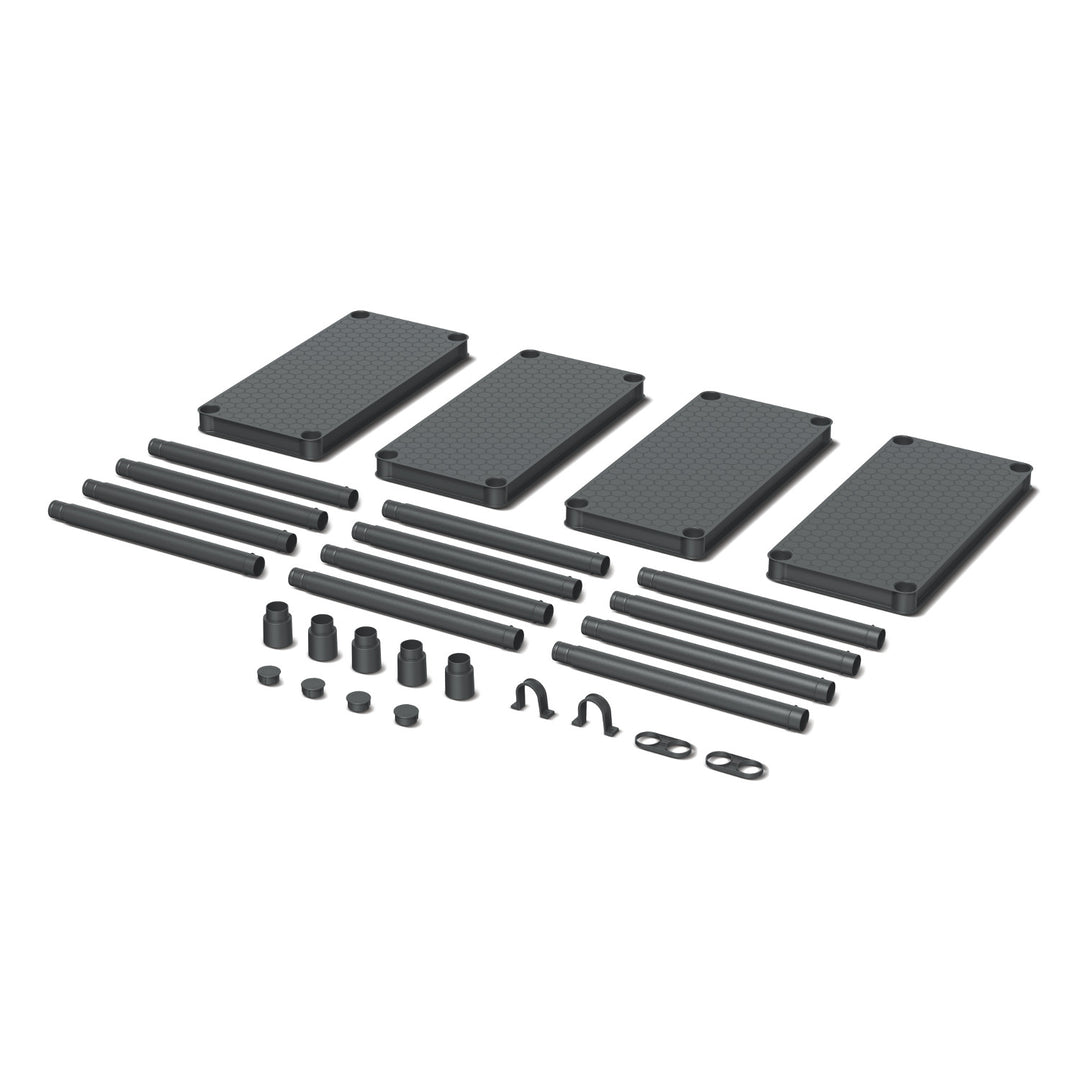Estantería Stackaro Solid 60 Kistenberg, carga máxima total 185 kg, 4 estantes, montaje en pared, KSS60L4HD-S411