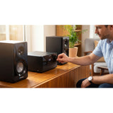Microtorre Blaupunkt, potencia 100 W RMS, sintonizador DAB+, pantalla LED, radio FM, antena telescópica incluida, conector HDMI ARC, CD/MP3/USB/BT, reloj con función de alarma, MS49DAB