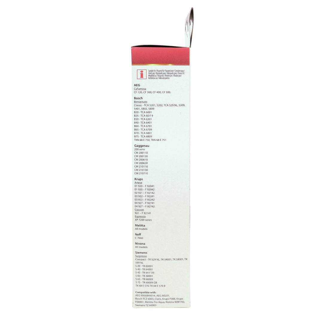 Filtro de agua para cafeteras de presión con rosca AEG, BSH, Krups, Melitta, Nivona Scanpart