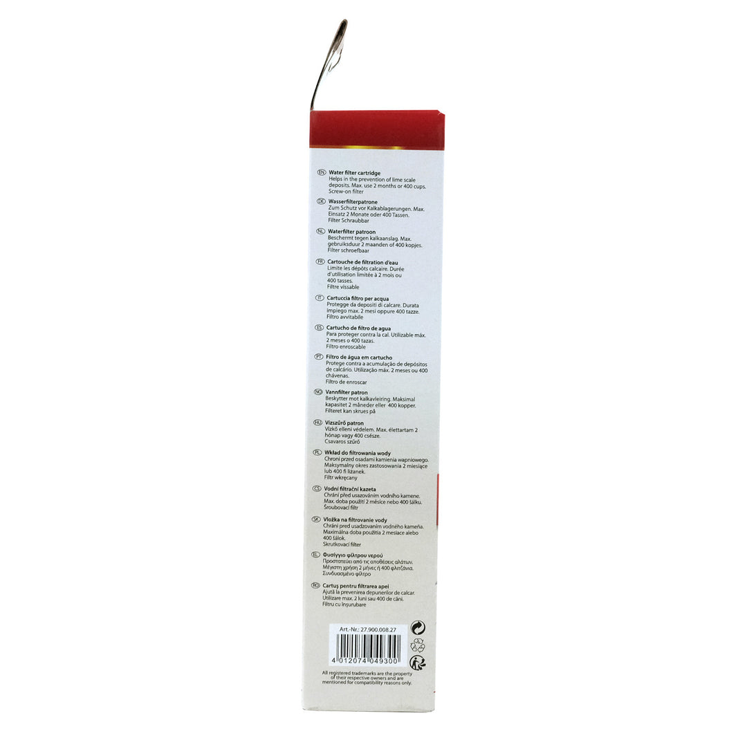 Filtro de agua para cafeteras de presión con rosca AEG, BSH, Krups, Melitta, Nivona Scanpart
