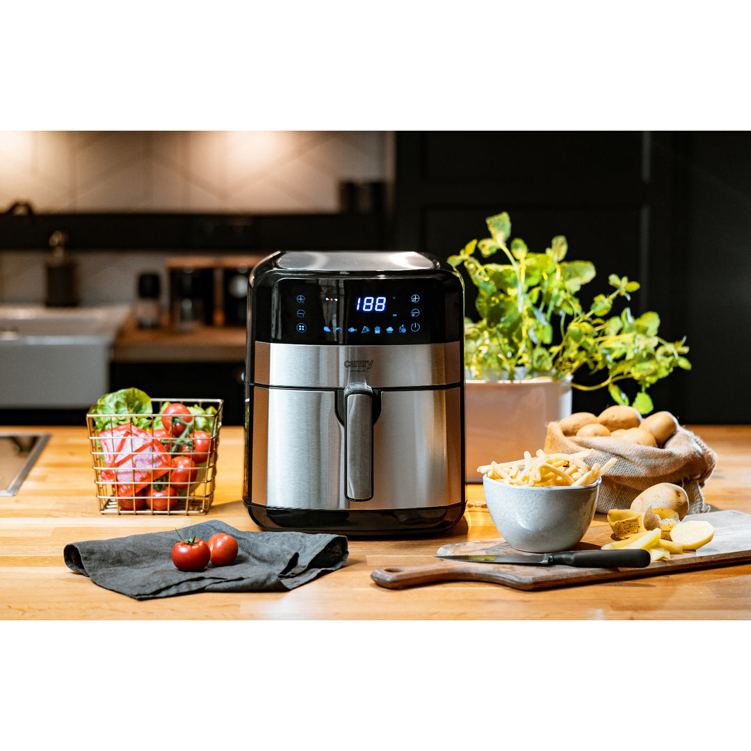 Freidora sin aceite, 9 programas, 5,0 L, Airfryer, Camry CR 6311 + bolsas de papel para freidora, 16 cm, biodegradables, 100 unidades