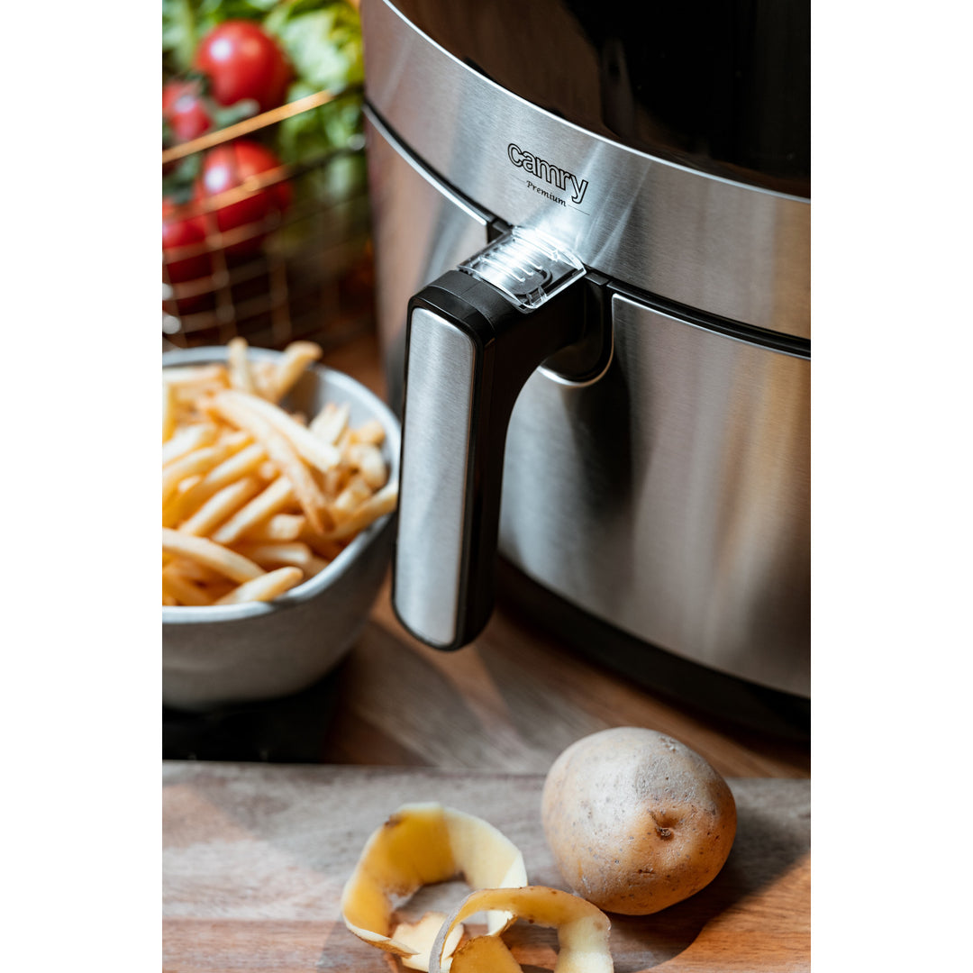 Freidora sin aceite, 9 programas, 5,0 L, Airfryer, Camry CR 6311 + bolsas de papel para freidora, 16 cm, biodegradables, 100 unidades