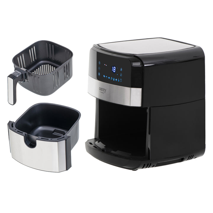 Freidora sin aceite, 9 programas, 5,0 L, Airfryer, Camry CR 6311 + bolsas de papel para freidora, 16 cm, biodegradables, 100 unidades