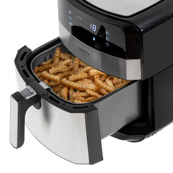 Freidora sin aceite, 9 programas, 5,0 L, Airfryer, Camry CR 6311 + bolsas de papel para freidora, 16 cm, biodegradables, 100 unidades