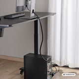 Organizador/protector de cables Maclean, 15 mm x 1000 mm, negro, MCTV-898 B