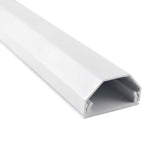 Perfil de ocultación de cables de aluminio Maclean, 33 x 18 x 750 mm, blanco, MCTV-897 W
