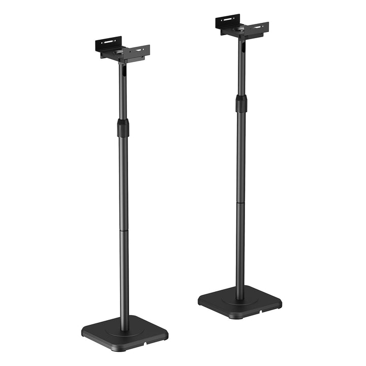 Juego de soportes de suelo para altavoces Maclean, universales, ajuste vertical y horizontal de +10° a -10°, máx. 5 kg, MC-916