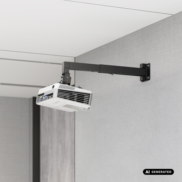 Soporte / colgador de pared para proyector Maclean, negro, hasta 20 kg, MC-205 B
