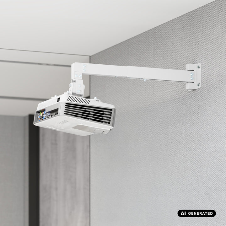 Soporte / colgador de pared para proyector Maclean, blanco, hasta 20 kg, MC-205 W