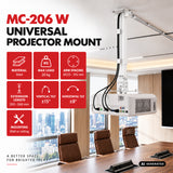 Soporte / colgador universal para proyector Maclean, blanco, hasta 20 kg, MC-206 W